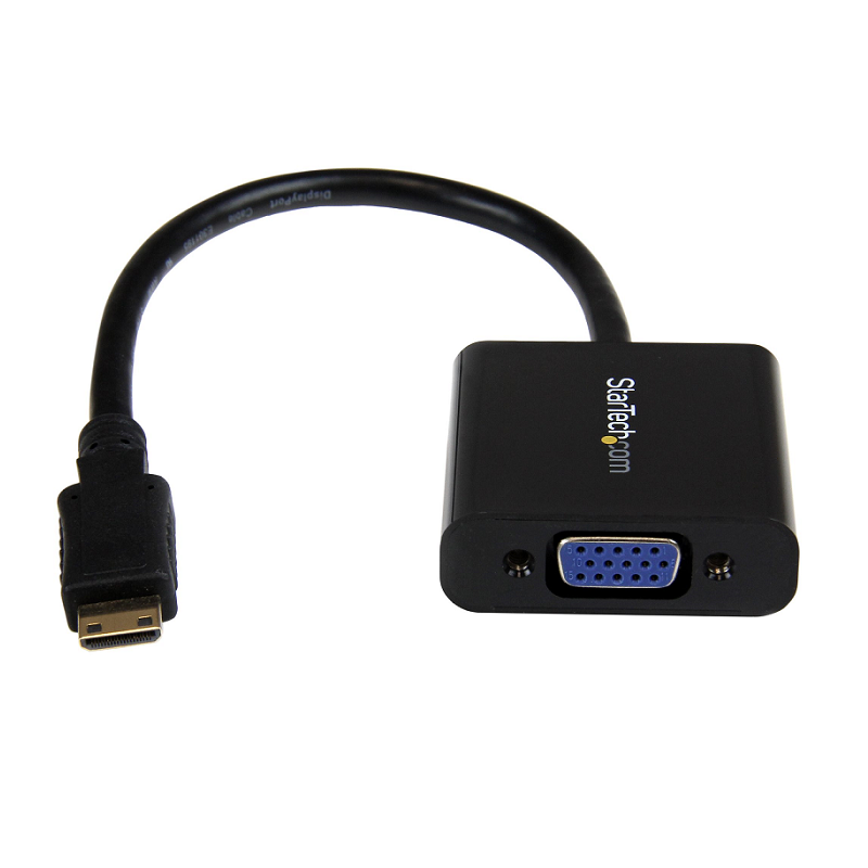 StarTech MNHD2VGAE2 Mini HDMI to VGA Adapter Converter 